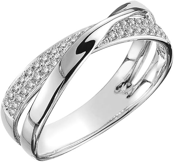 14kゴールドメッキ Xリング クリスクロスリング 結婚指輪 メンズ レディース 925スターリングシルバー エタニティバンド 積み重ね可能 誕生石リング モアッサナイト Xリング
