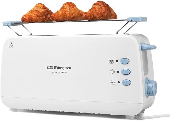 Orbegozo TO 4012 Long Slot Bread Toaster 7 Levels of Toasting