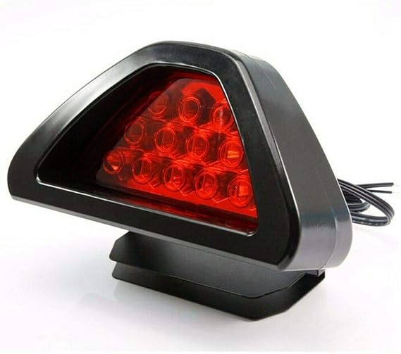 MASO Rear Tail Third Brake Light Car Universal Stop Light Vehicle Strobe Flash Fog Lamp Red Light Red Shell