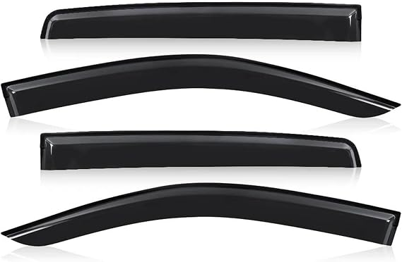 Side Window Air Deflectors Car Vent Shades Sun Rain Guard Deflector Window Visor Weather For ISUZU For DMAX 2016-2019