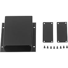 Aluminum Alloy Enclosure, Electronic Project Box, Sandblasted Oxidized Black DIY Instrument Case with Screws for Circuit Board Amplifier Industrial Equipment