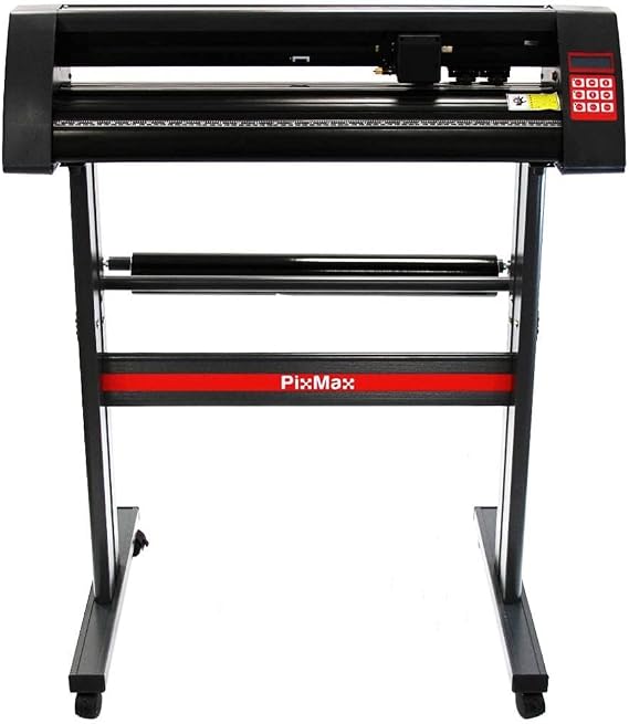 Vinyl Cutter Plotter 28" LED Guide Light With SignCut Pro Software Sign Label Sticker Making Machine With Optical Eye Laser Guide, Stand And Protective Cover