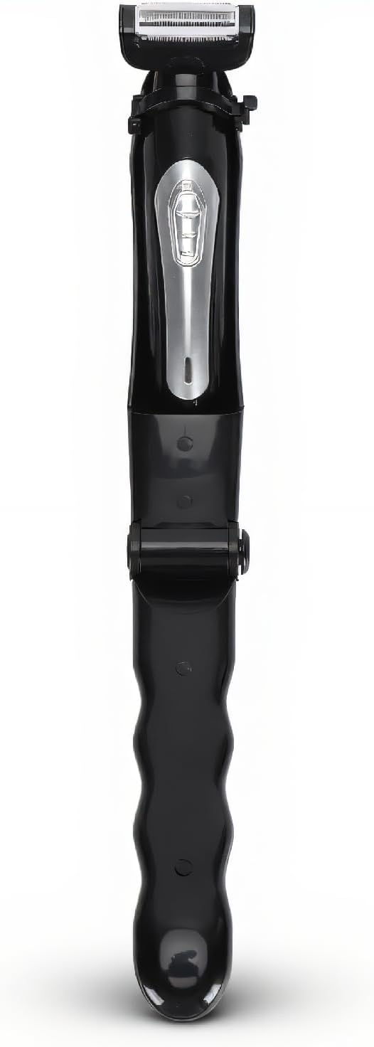 Back Trimmer for Men, Mens Electric Back Shavers with Removable and Extendable Long Handle, Manscape Groin and Body Hair Trimmer for Men, Wet Dry Body Shaver Groomer