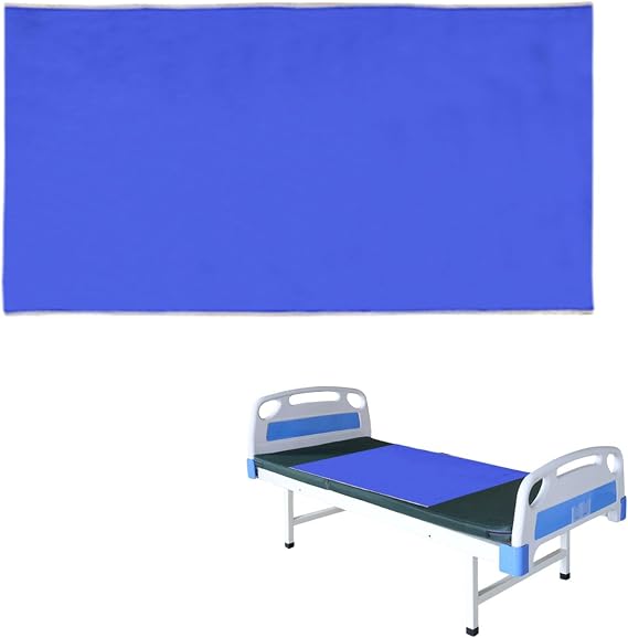 Slide Sheets for Moving Patients on Bed, Sliding Sheets for Bed Mobility, Patient Transfer Slide Sheet for Hospitals, Home Care, Cars, Wheelchairs, Elderly and Disabled, Blue (75x150cm)