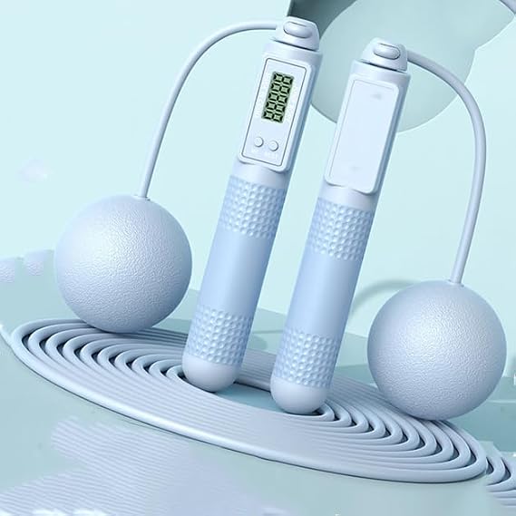 Jump Rope,Jump Skipping Rope,Cordless Weighted Jump Rope Adjustable Skipping Rope,Digital Counting Jump Ropes for Exercise Training