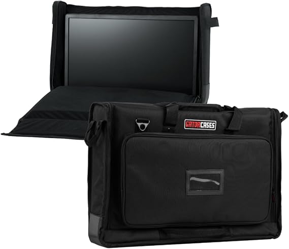 Gator Cases Padded Nylon Carry Tote Bag for Transporting LCD Screens, Monitors and TVs Between 19" - 24"; (G-LCD-TOTE-SM)