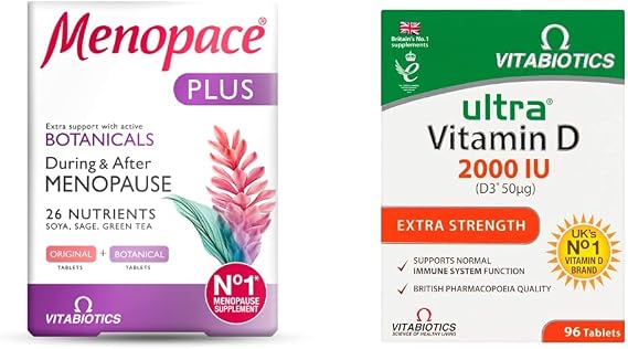Menopace Plus Support Pack with Vitamin D 2000IU