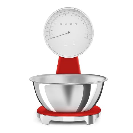 Smeg 50's Style Retro Kırmızı Analog Mutfak Tartısı KSF01RDWW