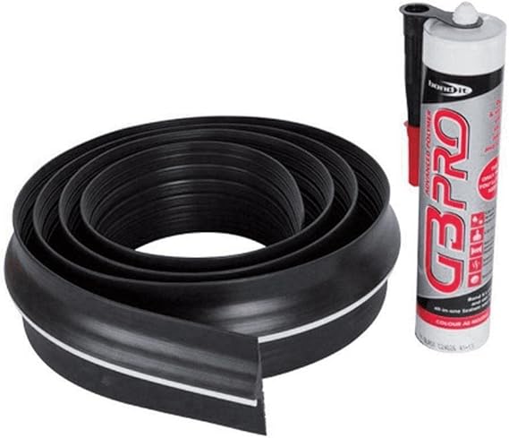 Stormguard 04SR5072515BL Garage Floor Seal Threshold 2515MM Black, Aluminium