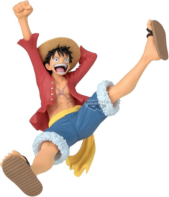 Banpresto Monkey D. Luffy One Piece Action Figure - Romance Dawn Vol.2 15 cm - PZ71358P Multicolor - Collectible Figure - Great for Anime Fans
