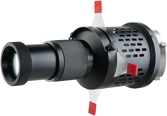 Bowens Mount 35°レンズスポットライト円錐光学スヌートキット、写真スタジオ照明プロジェクターアクセサリー 15Gobos付き Aputure Amaran 100DS/XS 200XS/DS 300C/DII/X 60D/XS Godox SL60用