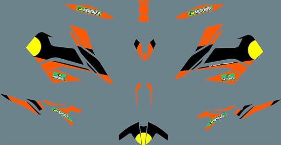 MXP Graphics DST1021 Customized Motorcross Graphics Motorcycle Decals Stickers Kit Fit for KTM Duke Duke 790 2016-2019