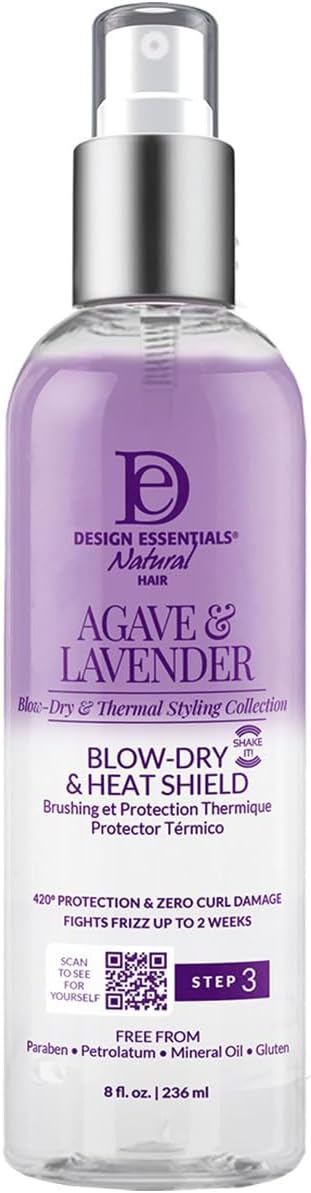 Design Essentials Agave & Lavender Heat Shield Spray, 236 ml