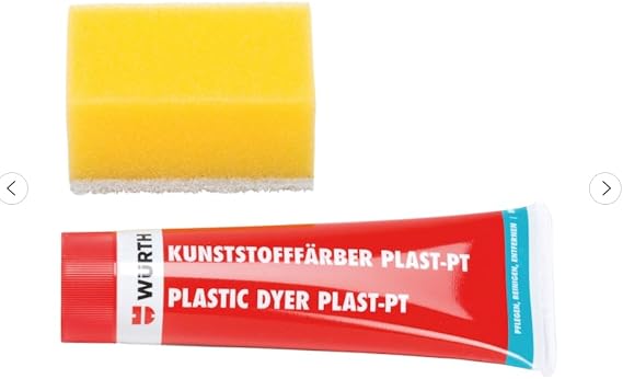 Würth Plastik Boyası Süngerli Siyah 75 Ml