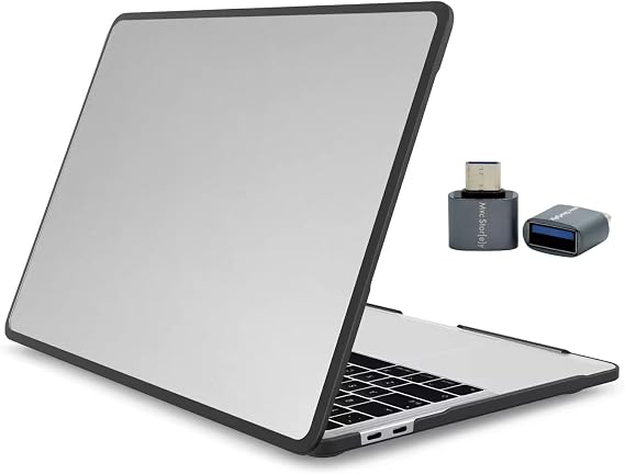 McStorey MacBook Air 13.3 Kılıf A1932 A2179 A2337 M1 Uyumlu Hibrit Koruma Mat Şeffaf Sert PC Arka Kapak TPU Kenar Darbe Emici Hava Kanallı Laptop Kılıfı Şeffaf