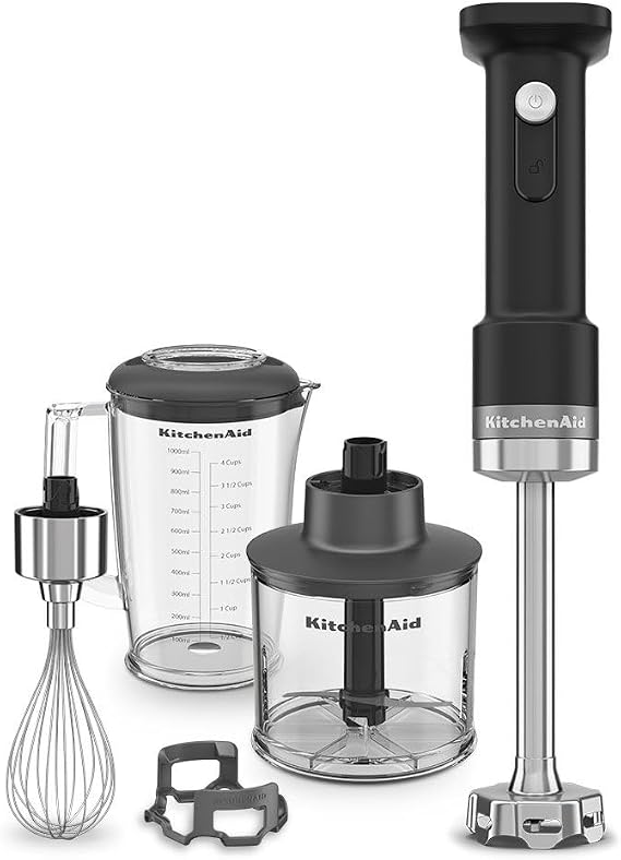 KitchenAid Go 5KHBRV05BM Aksesuarlı El Blenderı Bataryasız Siyah