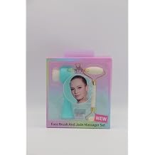 ruby face Yüz Temizleme Fırçası & Çift Taraflı Yeşim Taşı Çift Taraflı Masaj Aleti Mavi