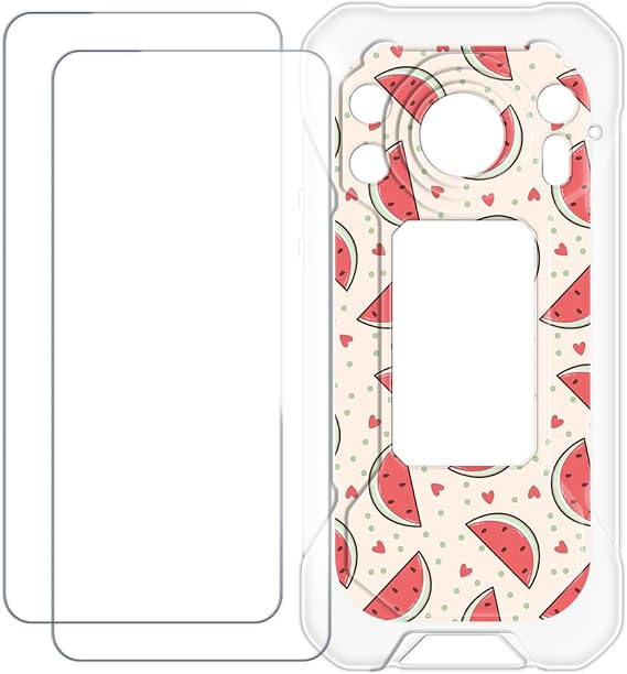 Oukitel WP61 Plusと互換性がある スクリーンプロテクターとケース - スイカ