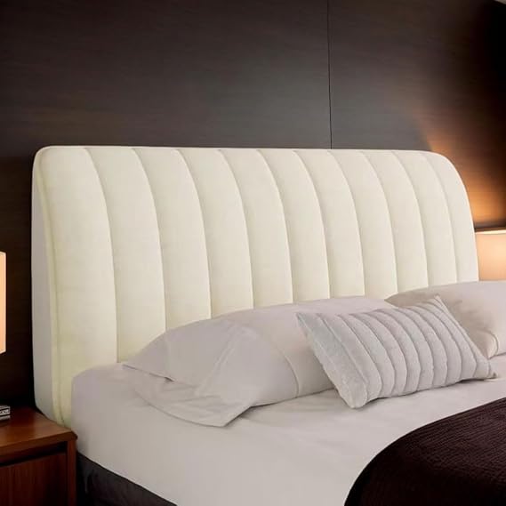 Bed Headboard Cover Soft Headboard Cover Headboard Cushion Thick Cotton Filling for Bedroom Decoration with Single Double and King Size Beds A 120 cm