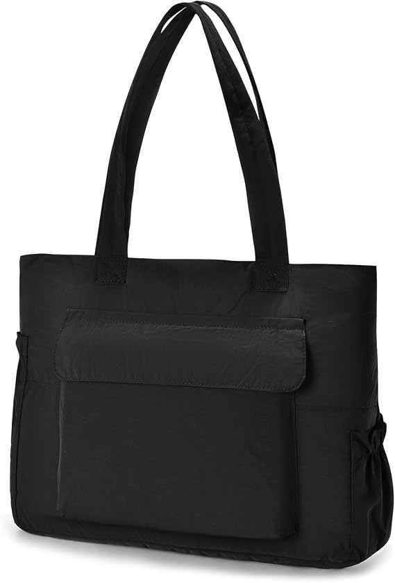40x30x10cm Lufthansa KLM Cabin Bags Underseat 12L Travel Duffle Bag Hand Luggage Women Small Tote Bag with Zip Waterproof Carry On Bags for Planes, Flight, Overnight, Weekend, Black