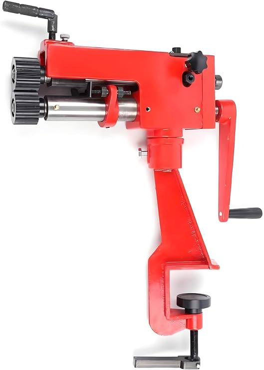 Precision Metal Bead Roller Tool with 6 Dies for Sheet Metal Forming, Edging, and DIY Metalworking Projects