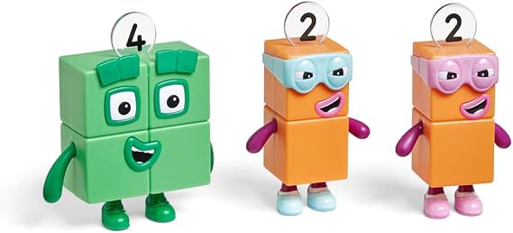 Learning Resources Numberblocks Four And Terrible Twos Figures Ages 3+ | Recreate Favourite Adventures, Character Play Builds Storytelling Skills, Number Recognition And Imagination