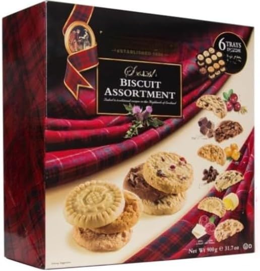 Shortbread Scottish Biscuit Assortment 900g Box Pack Of 1 "Taste the sweetness in every bite" For All Occasions
