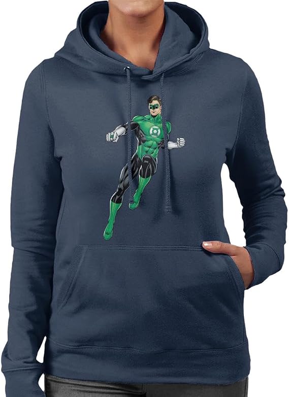 All+Every Green Lantern Ring Pose Women's Hooded Sweatshirt