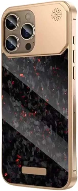 iPhone 16 Pro ile Uyumlu MagSafe Aromaterapi Telefon Kılıfı Kamera Korumalı Premium Metal Çerçeveli Darbe Emici Parfüm Hazneli