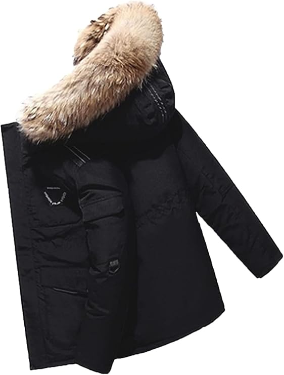 Men's Down Jacket, Thickened Winter Coat, Warm Snow Coat, Canada Style