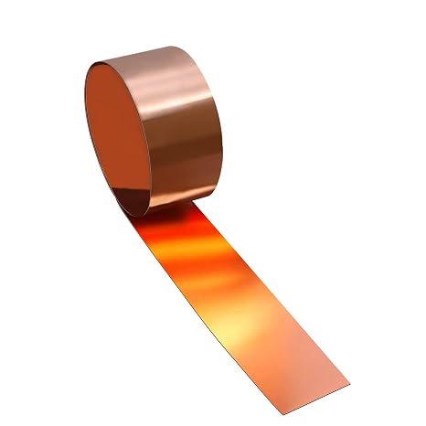 Copper Tape Copper Sheet Roll Copper Sheet 1000 x 50 x 0.5 mm Applicable for Various Home Repair and DIY Projects