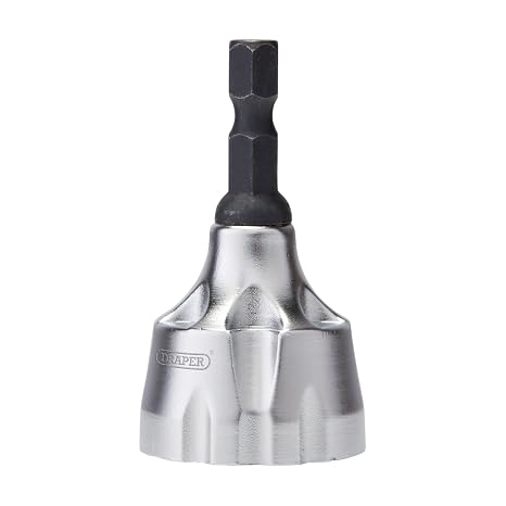Draper External Chamfer Deburring Tool, 13-19mm - 10073 - Three Cemented Carbide Blades Quick Release Hex Shank