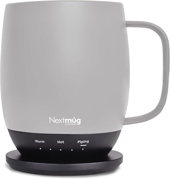 Nextmug - Temperature-Controlled, Self-Heating Coffee Mug (Almond - 14 oz.)