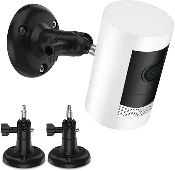 Ayarlama Duvar Montaj Tutacağı Eufycam 2, eufyCam 2C/2C Pro, 2/2 Pro, 3C/S300, 3/S330 ve Diğer Eufycams Uyumlu Modeller, 1/4 inç Vidalı Kamera Duvar Askıları (2 Paket, Siyah)