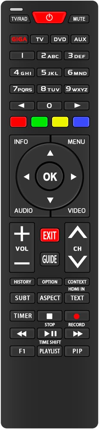 VINABTY Replacement Remote Control Compatible with GigaBlue 800 Solo HD