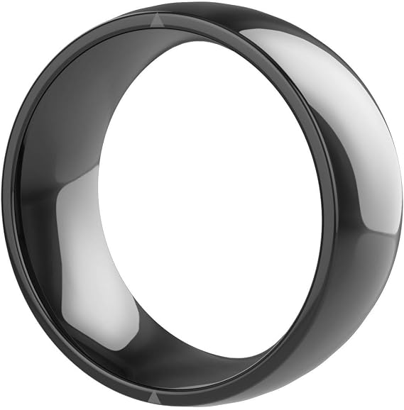 Smart Ring for Ios Android Nfc Omni Sensing Technology Wearable Smart Ring Men Women Ceramic Ring(12#)