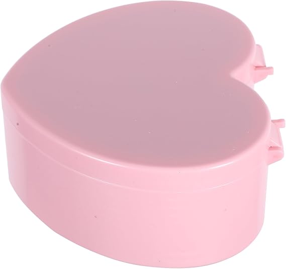 Jewelry Box with Mirror Double Layer Heart Shaped for Women