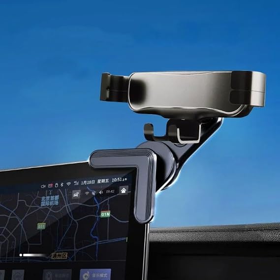 Digital Display Compatible Phone Holder for Cars with Coverzone Digital Display Original Material High Quality 360 Degree Rotatable Easy Installation Compatible with Universal Models ZR727 - (ZR727)