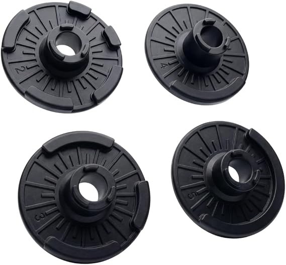 Replacement Weight Selection Plates for Bowflex SelectTech 552 Series 2 - Set of 4 Weight Plates Numbers 2 3 4 5 | Snap Fit Design | Full Weight Range Restoration