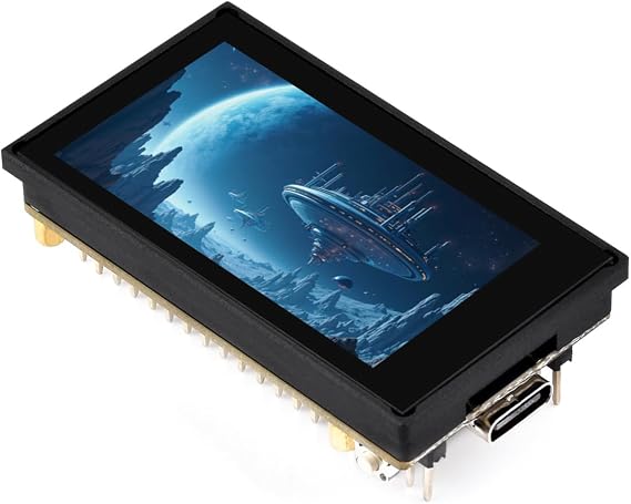 Waveshare ESP32-S3 Touch Display 1.9inch LCD Screen, 170x320 262K Colors Development Board, 240MHz LX7 Dual-Core Support 2.4GHz Wi-Fi & BLE 5, Type-C & PICO Pins Interfaces 90° Hardware Rotation