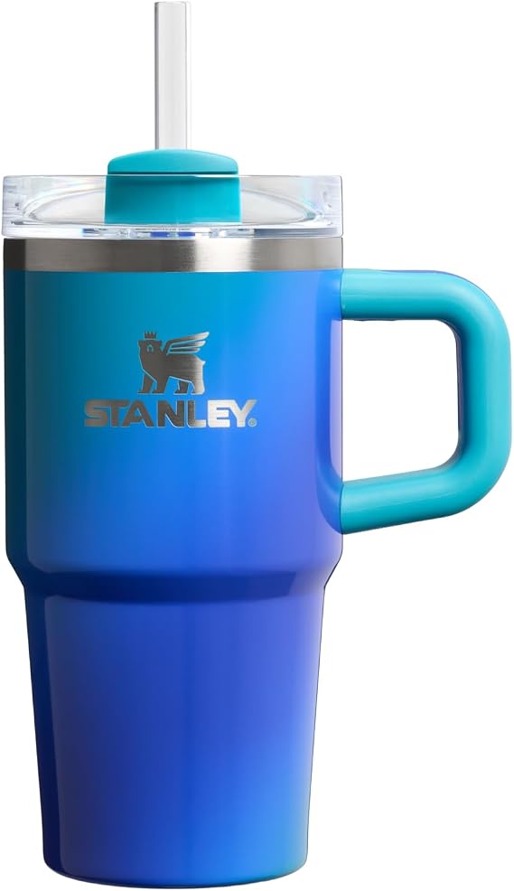 STANLEY Quencher H2.0 Flow State Tumbler, 20 oz, Sea Glass Aura