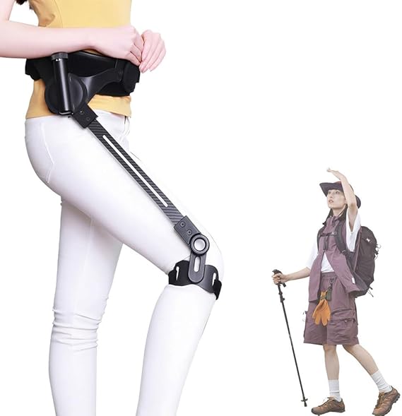Wearable Bionic Power Exoskeleton for Walking, Leg Lift and Climbing Support, Adjustable 3 Strength, Bionic Body Power Walking Aids for Adults Elderly,Travel/Daily Mobility Support