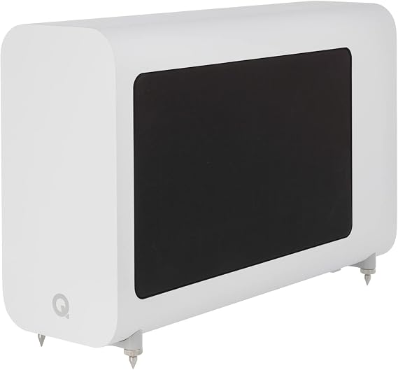 Q Acoustics 3060s Active Subwoofer, SATIN finish to match Q3000c & Q 5000 Speakers - Infinite Baffle Enclosure, 8" Driver, 150 Watt Amplifier - Subwoofers for Home Theatre System (Satin White)