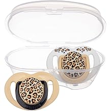Mamajoo Sterilization & Beige Leopard Patterned Double Orthodontic Pacifier with Storage Box / 12 Ay+