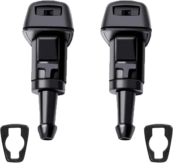 2 Pack Windscreen Washer Jets Compatible with Hyundai Tucson, Kia Sportage, Hyundai I30, I20, Kia Venga, and Kia Soul - Front Windshield Spray Nozzles