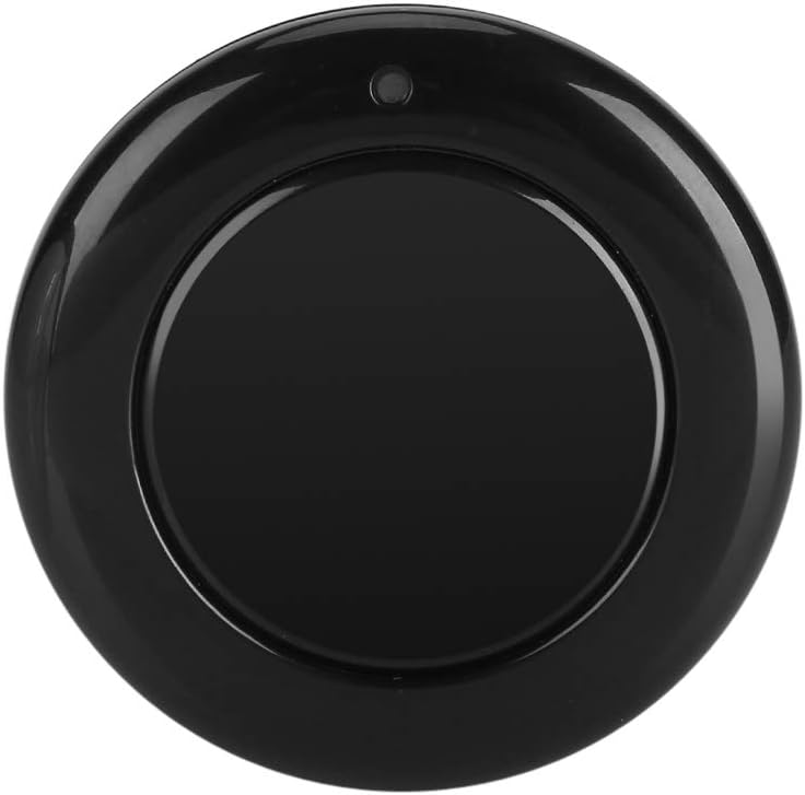 Tbest 433Mhz Button,Zigbee 433Mhz Remote,433Mhz Keypad 433Mhz Rf Ev1527 Wireless Remote Control Round Transmitter 1 Button Regulate Wall Mounted Black