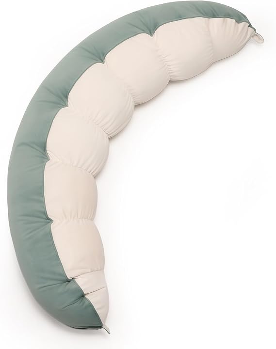 Peallow(Pat. Pend) – Long Round Body Pillow for Adults, Bolster Pillow for Sleeping, Soft and Supportive Pillow for Sleeping & Lumbar Support