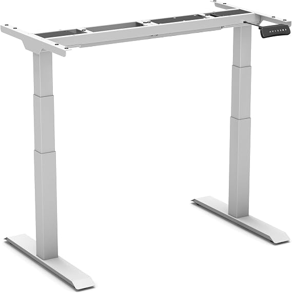 Updesk Pro Sit-Standing Desk Electric Height-Adjustable Frame Ergonomic with Memory Function Silver Frame / Without Table Top