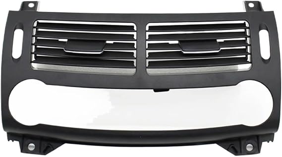 車用センターベント フロントダッシュボード空調 AC ベントグリルカバーパネル 用 E クラス W211 2003-2008 E200 E230 E260 E280 E300Black Middle