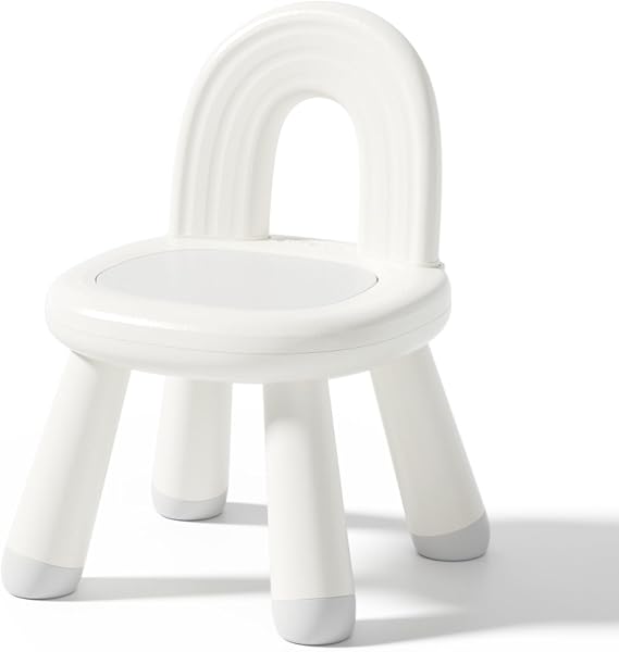 KidBloom Plastic Toddler Chair, Rainbow Baby Chairs for 1 2 3 Years Old
